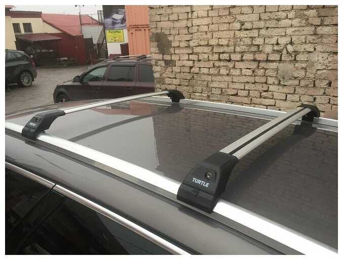 Багажник Turtle Tourmaline V2 для Chery Tiggo 7 (2016-н. в.), серый