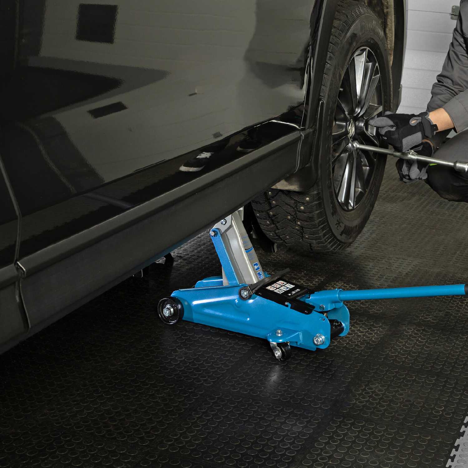 Домкрат подкатной гидравлический Stels Домкрат подкатной гидравлический для мототехники (51127) фотография 14