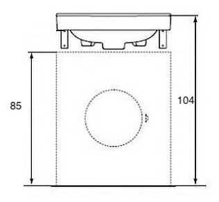 Комплект: стиральная машина под раковину Indesit IWUB 4085 / Индезит 4085 с раковиной Пилот 50 фотография 4