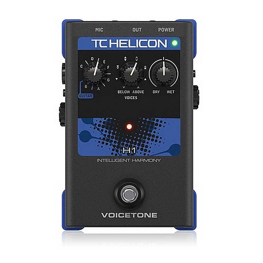 TC HELICON VoiceTone H1 напольная вокальная педаль эффекта интеллектуальной гармонизации фотография 3