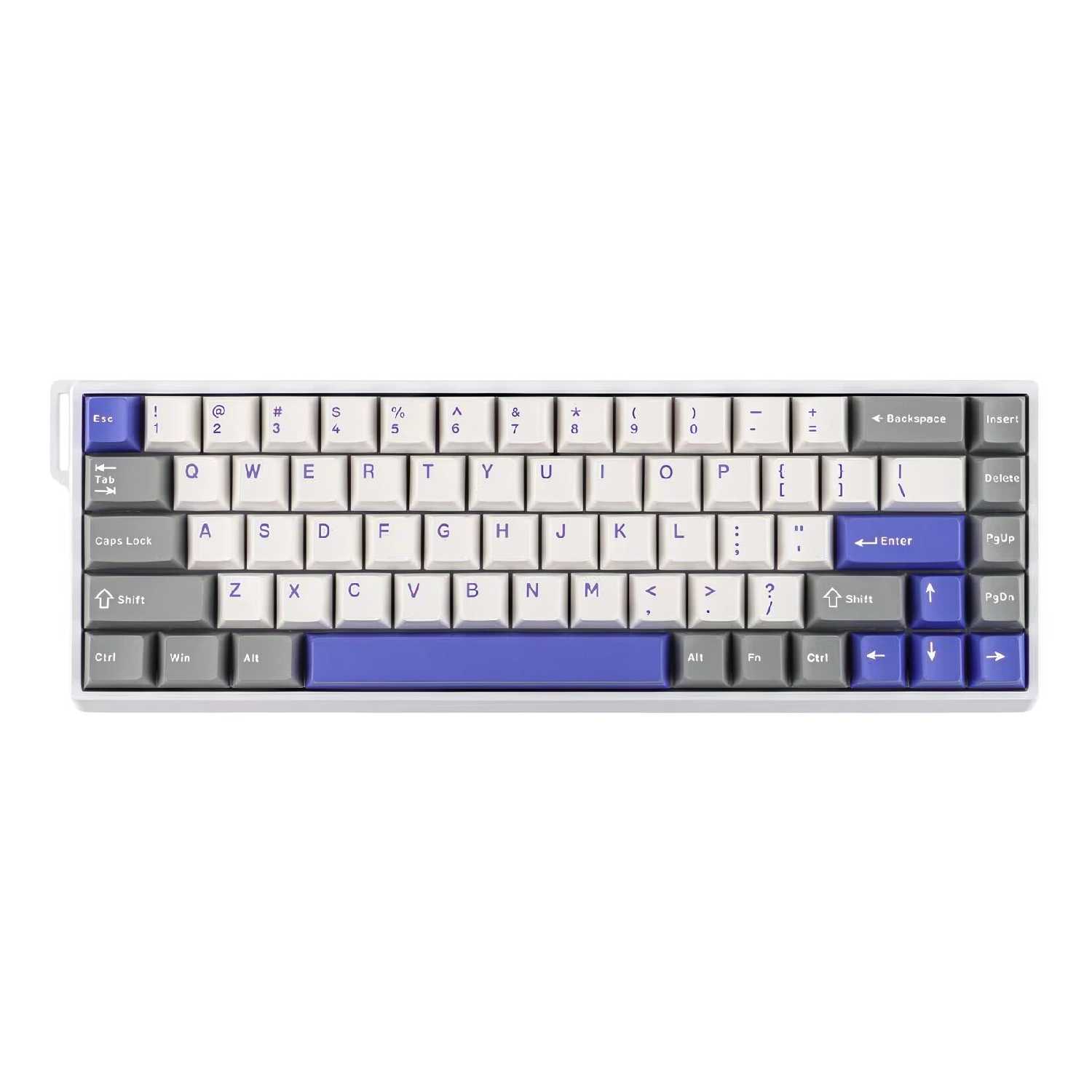 Игровая проводная клавиатура Aula WIN 68HE Pro Shades of Grey Magnetic Shafts фотография 3