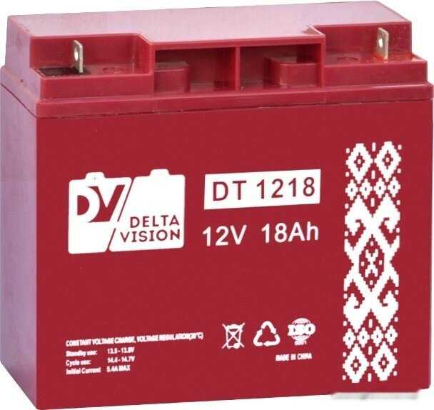 Аккумуляторная батарея DELTA Battery DT 1218 (12В) фотография 7