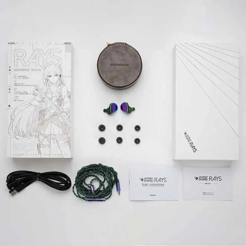 Наушники MOONDROP RAYS [USB-C DSP Pro Gaming IEMs с микрофоном AI Denoise]