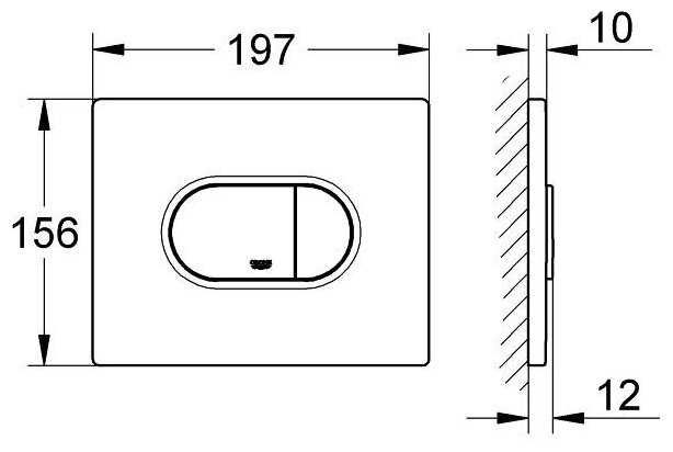 Кнопка смыва Grohe Arena Cosmopolitan 38858000 фотография 1
