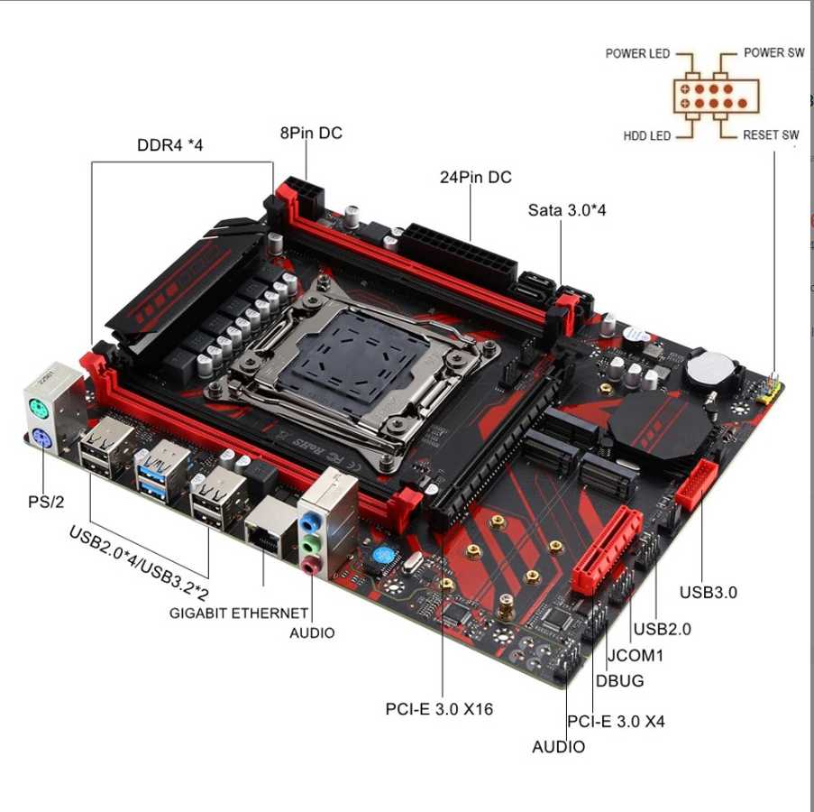 Комплект материнской платы X99 Atermiter D4-wf (2011v3) + Xeon E5 2630v4 + DDR4 2666Мгц 16Гб фотография 3