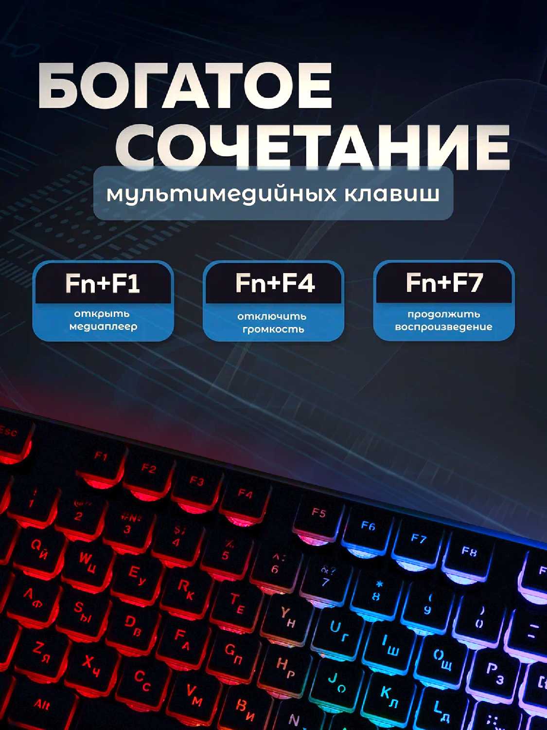 Игровая клавиатура Yinren Игровая водонепроницаемая клавиатура Yinren фотография 11
