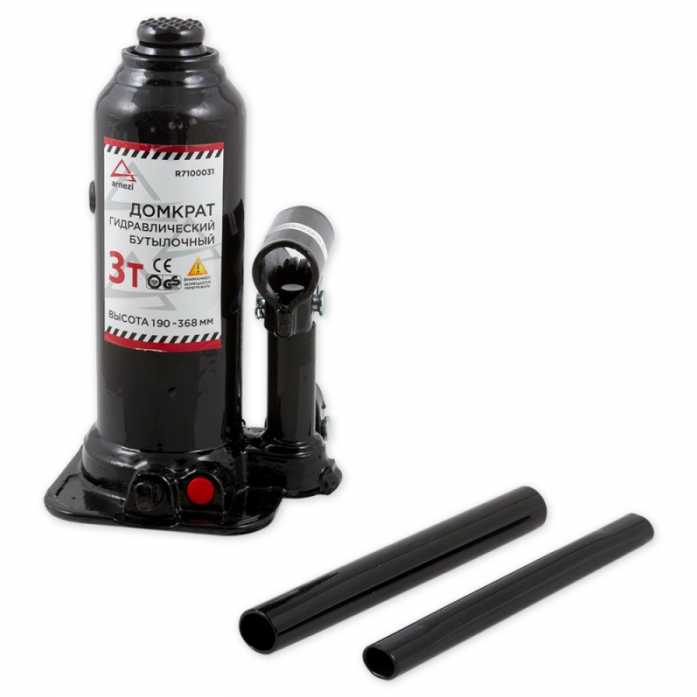 Домкрат бутылочный гидравлический ARNEZI Домкрат бутылочный гидравлический для мототехники (R7100032) фотография 1