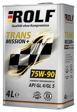 Масло трансмиссионное ROLF Transmission Plus 75W-90 GL-4/GL-5 75W-90 фотография 2
