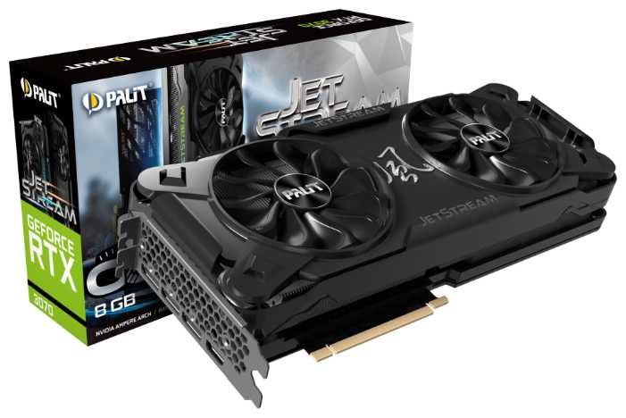 Видеокарта Palit GeForce RTX 3070 JetStream OC 8GB (NE63070T19P2-1040J) фотография 11