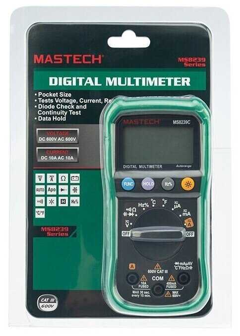 Мультиметр цифровой Mastech MS8239C фотография 7