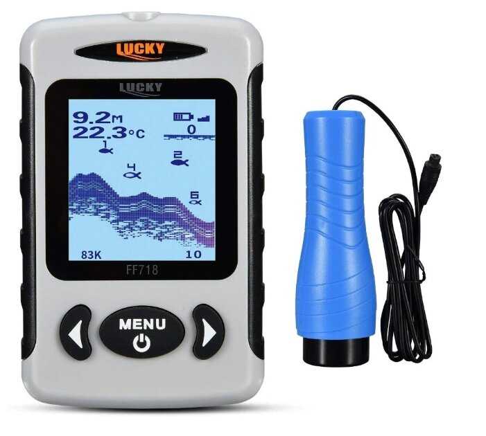 Эхолот для рыбалки с лодки пвх Lucky FF718D-ICE двухлучевой