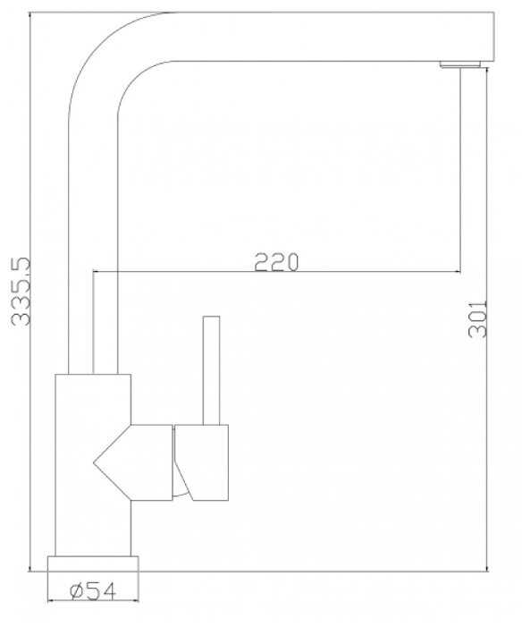 Смеситель для кухни (мойки) Seaman ECO Venice SSN-0983A, рычажный фотография 1