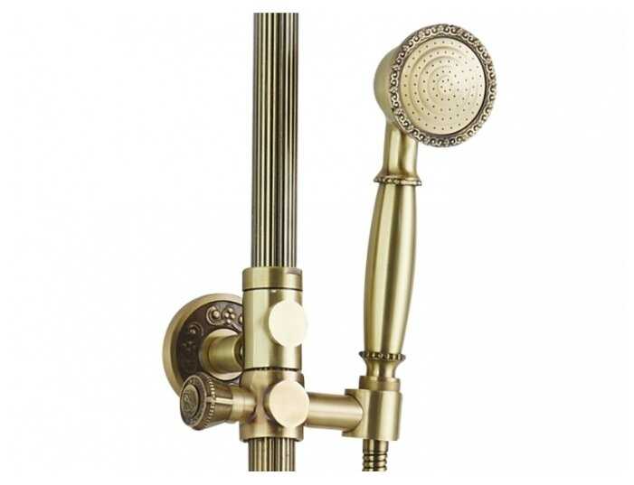 Душевая стойка ZorG Antic A 402DS-BR, бронза фотография 2
