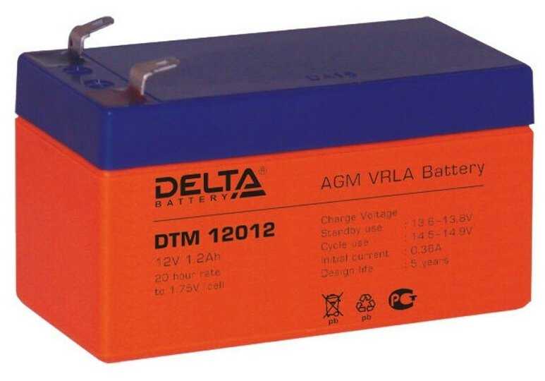 Аккумуляторная батарея DELTA Battery DTM 12012 (12В) фотография 20