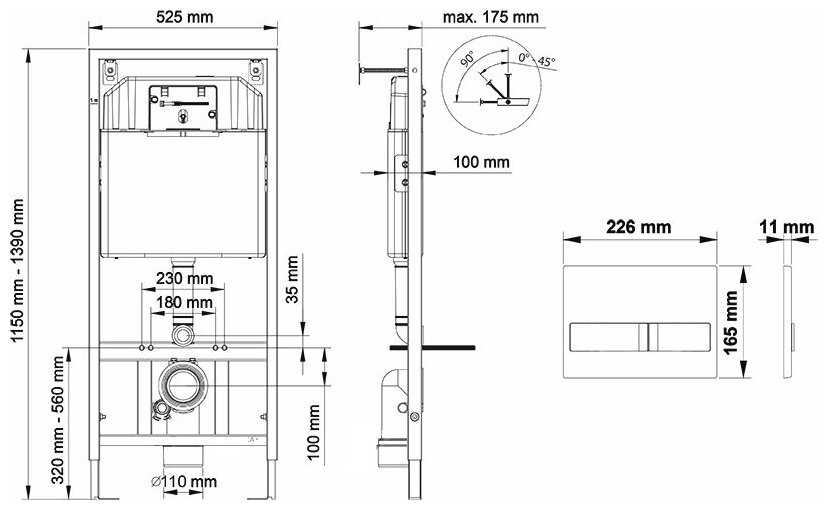 Рамная инсталляция BERGES WASSERHAUS Novum L3 040213 фотография 3