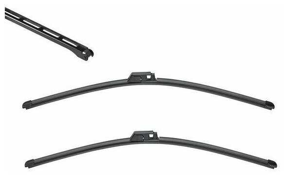 Щетка стеклоочистителя бескаркасная Valeo Silencio Flat Blade Set VM302/VF302, 2 шт. фотография 1