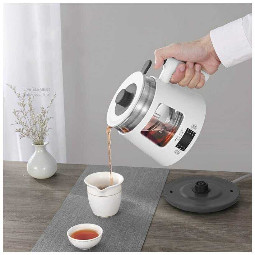 Электрический заварочный чайник Xiaomi Life Elements Automatic Steamer With Tea Maker I38-H01 800мл фотография 2