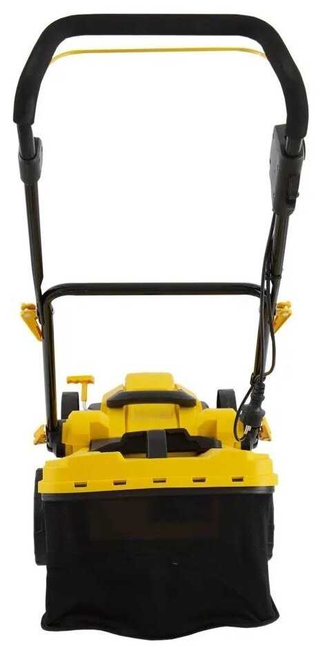 Газонокосилка электрическая DENZEL GM-1800 [1800 Вт, ширина 38 см, травосборник 40 л] [96617] фотография 3