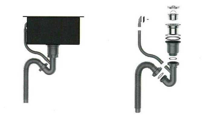 Комплект GERHANS K35044B со смесителем фотография 7
