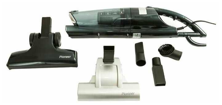 Вертикальный циклонный пылесос Pioneer VC463S, 2 в 1 вертикальный и ручной, турбощетка, моющийся HEPA фильтр, 3 насадки, шнур 6 м, 600 Вт фотография 5