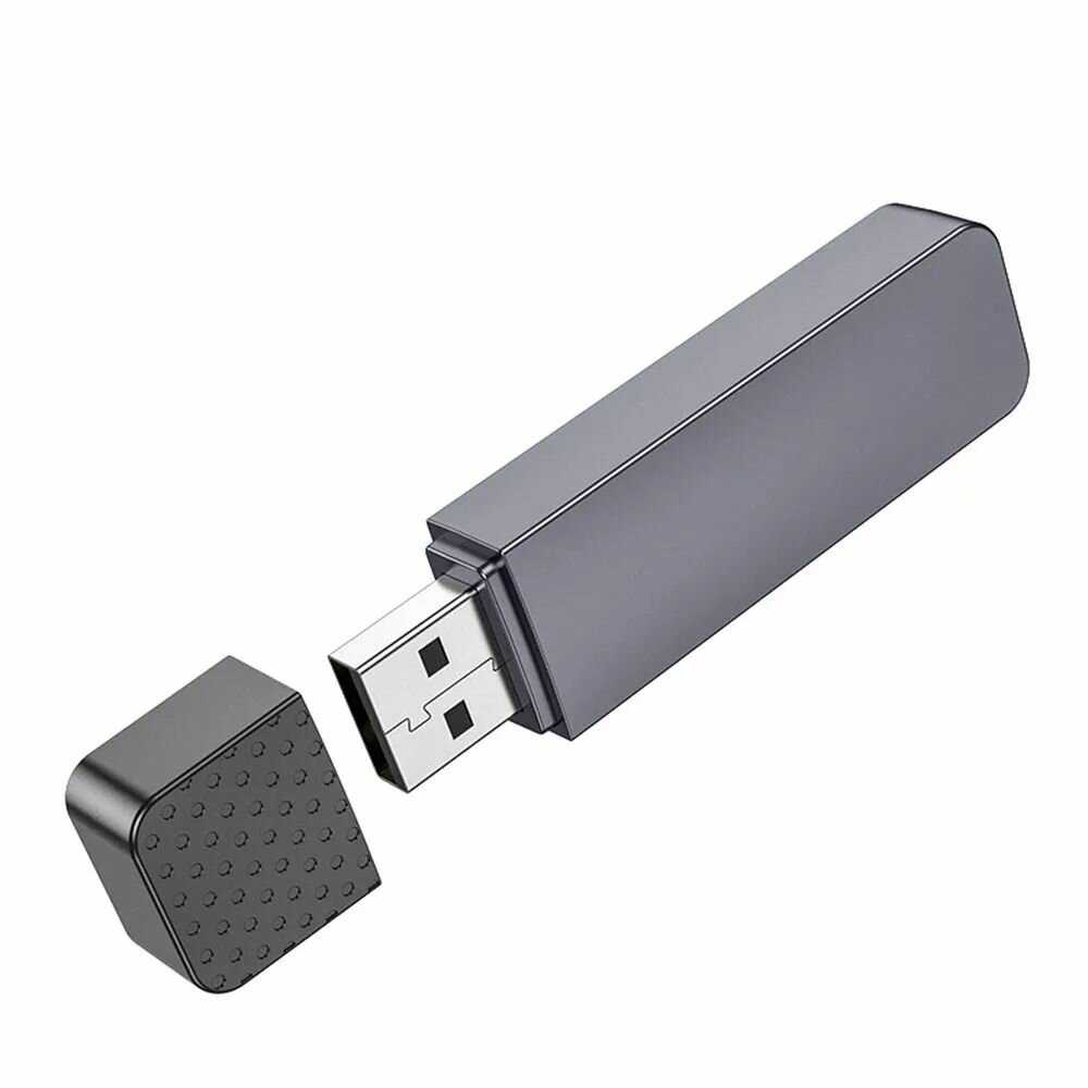 Картридер Hoco HB45 Spirit 2-в-1 USB / Type-C 3.0 для SD и MicroSD / TF карт фотография 4