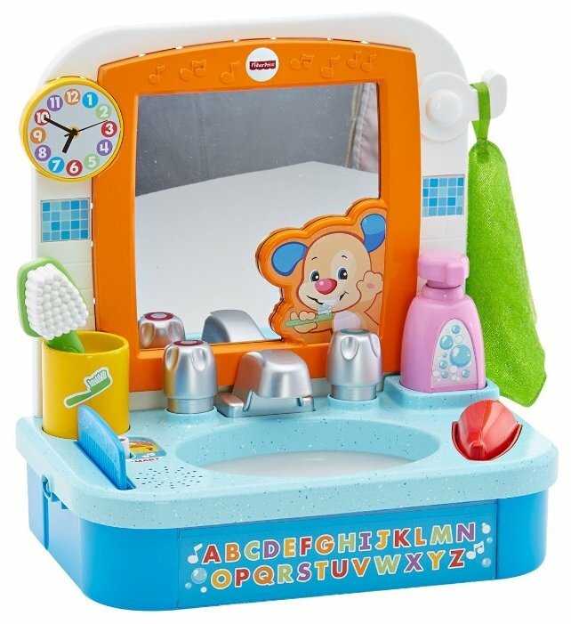 Интерактивная развивающая игрушка Fisher-Price Смейся и учись. Умывальник Ученого Щенка (DRH28)