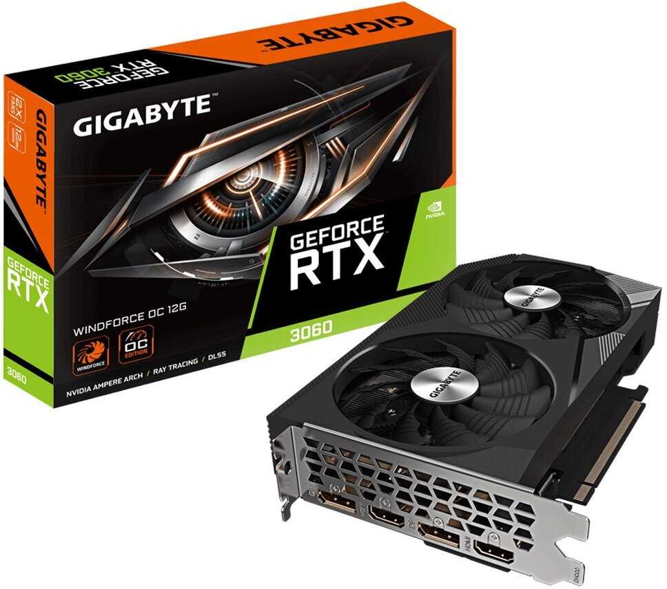 Видеокарта GIGABYTE GeForce RTX 3060 WINDFORCE OC (GV-N3060WF2OC-12GD) фотография 6