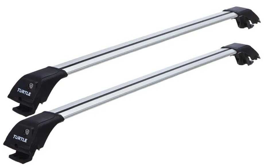 Багажник на рейлинги Tourmaline V1 для NISSAN QASHQAI 2006-2013 J10 серебристый