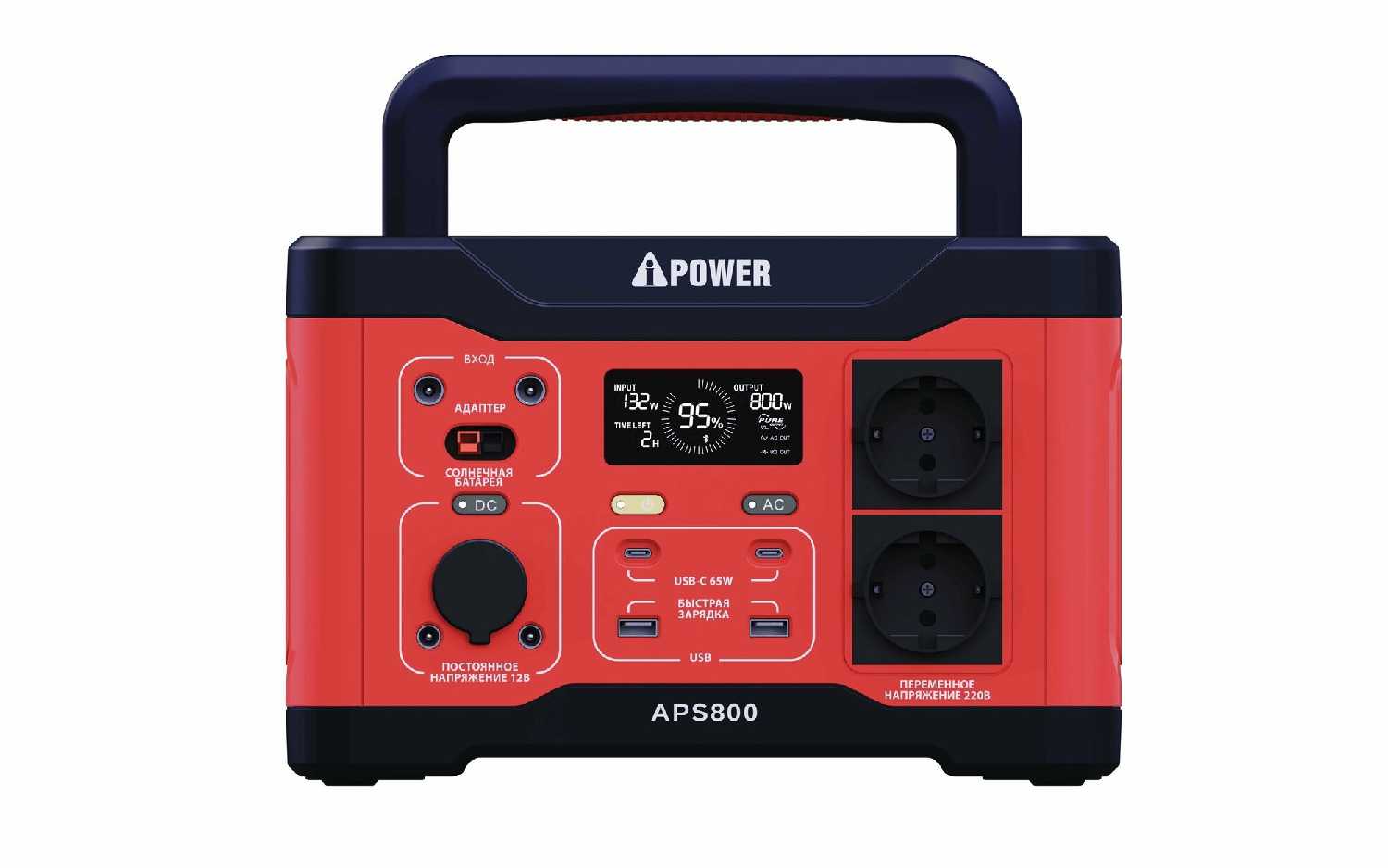 Аккумуляторная портативная электростанция APS800 фотография 1