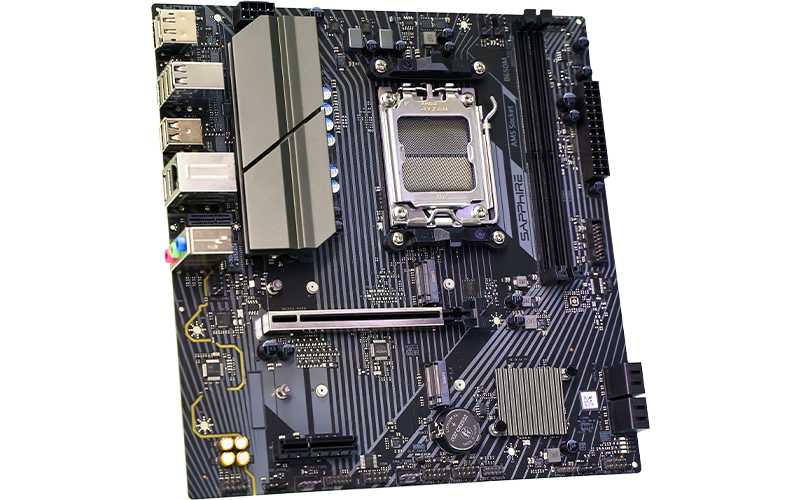 Материнская плата Sapphire B650M-E [mATX; 6+2+1(60A) цепи питания; 2x DDR5 (до 48GB); 2 слота SSD; без Wifi] фотография 2