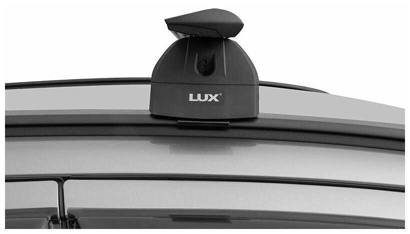 Багажник на крышу LUX черные дуги аэро-тревел (82мм) 1,2м Киа Соренто 2021-2022, а:214686B фотография 1