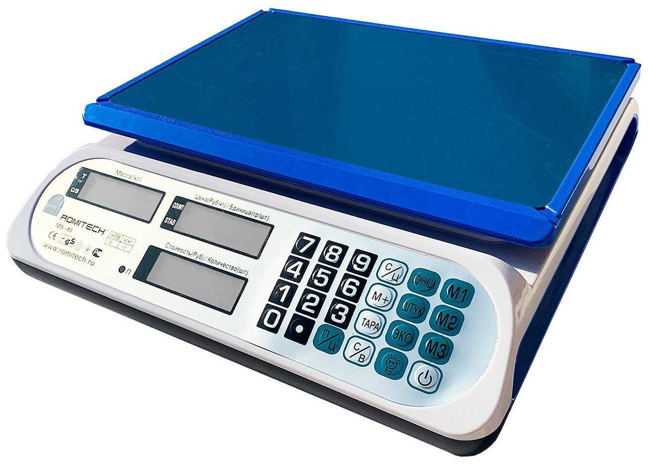 Весы торговые электронные ROMITECH MS-40 фотография 3