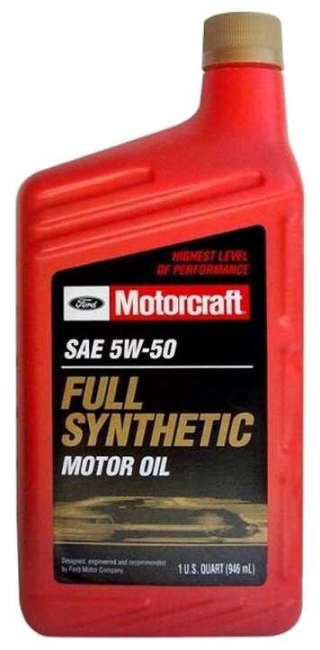 Синтетическое моторное масло Motorcraft SAE 5W-50 Full Synthetic