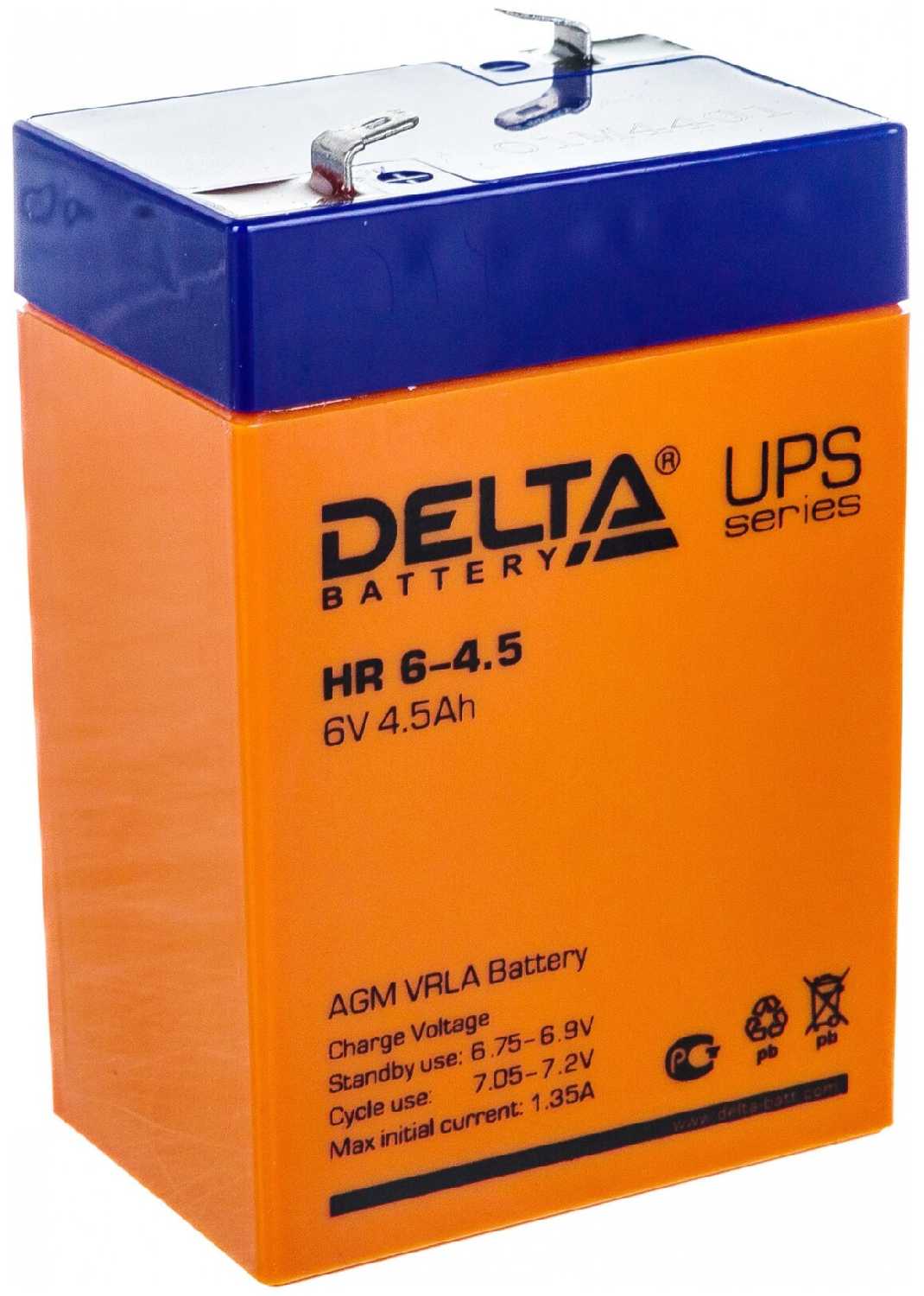 Аккумуляторная батарея DELTA HR 6-4.5 фотография 1