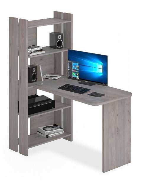 Мэрдэс компьютерный стол Домино Lite СТЛ-ОВ+СПрямР без тумбы фотография 3