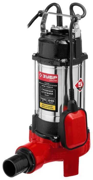 Фекальный насос ЗУБР НПФ-1100-Р (1100 Вт) фотография 5