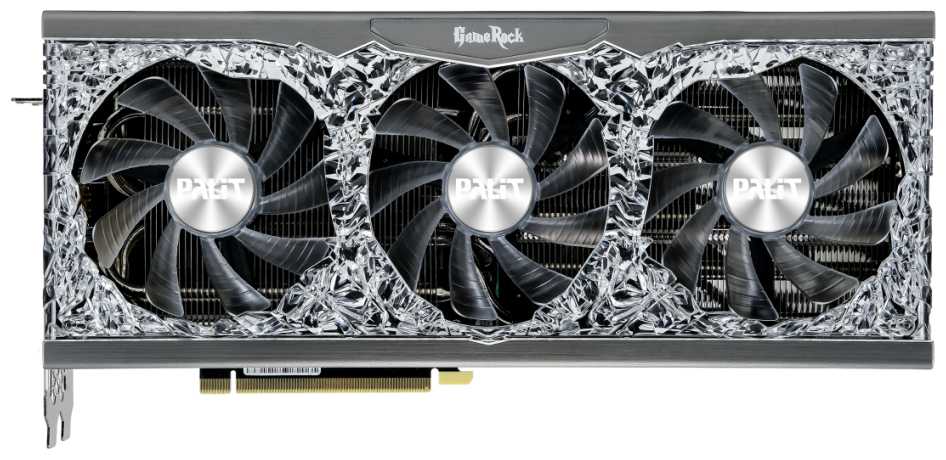 Видеокарта Palit GeForce RTX 3080 GameRock V1 LHR (NED3080U19IA-1020G V1)
