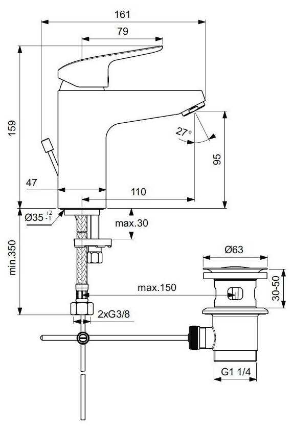 Смеситель Ideal Standard B1712AA фотография 14