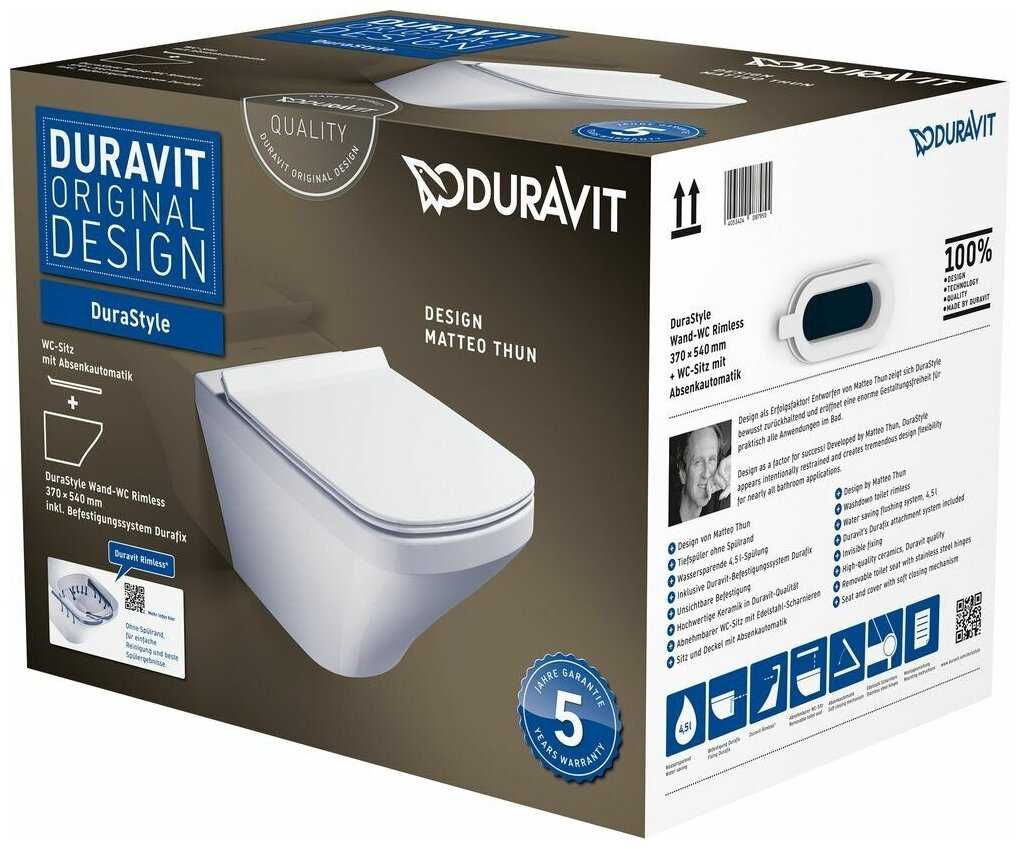 Унитаз, Писсуар, Бачок Duravit 255109 фотография 4