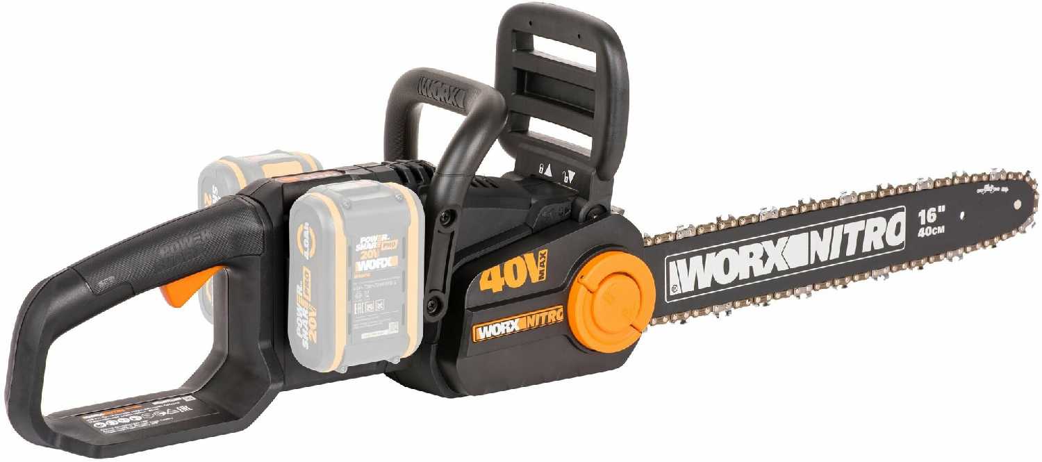 Цепная пила аккумуляторная WORX NITRO фотография 7
