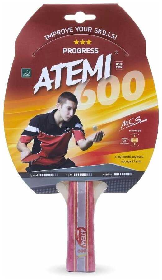 Ракетки для настольного тенниса ATEMI 600 AN фотография 12