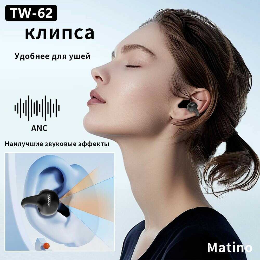 Наушники спортивные Беспроводные наушники клипсы (Bluetooth 5.3)