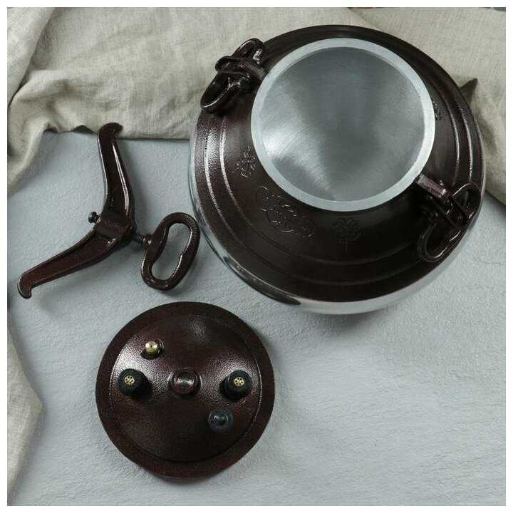 Казан алюминиевый Шафран Афганский двухцветный фотография 15