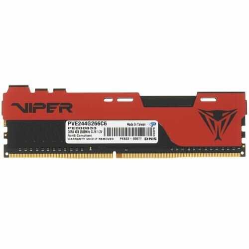 Оперативная память Patriot Memory VIPER ELITE II 4 ГБ DDR4 DIMM CL11 (PVE244G266C6) фотография 17