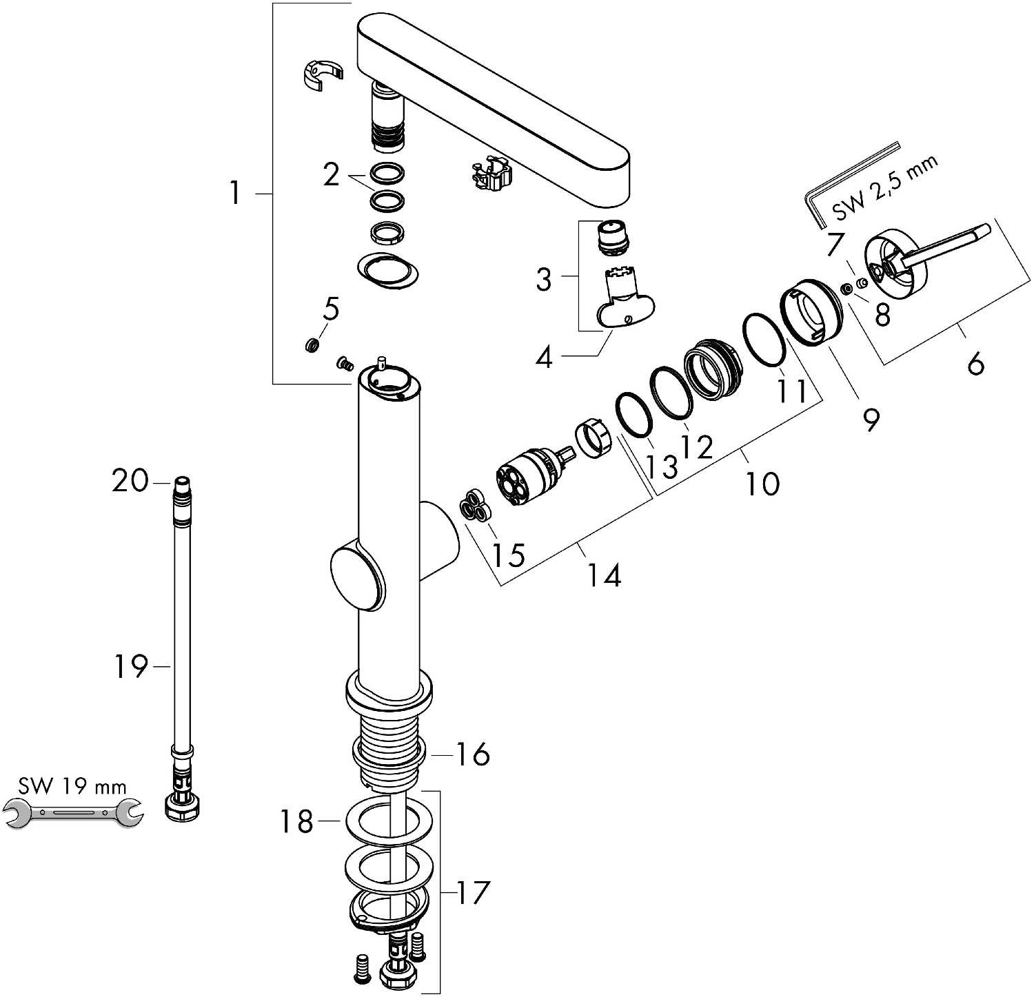 Смеситель Hansgrohe 76060 фотография 4