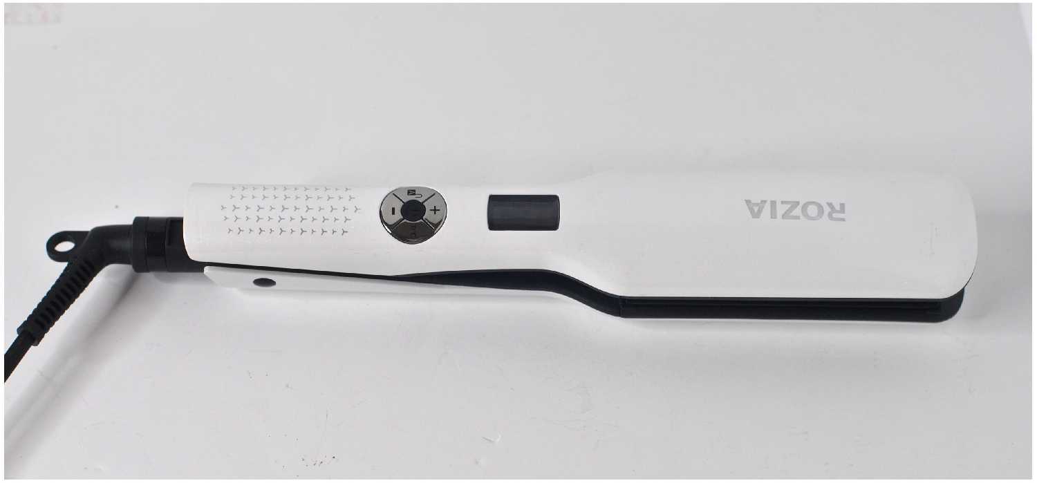 Профессиональная плойка RoziaPro, профессиональный выпрямитель для волос RoziaPro , уход за волосам, щипцы, белый фотография 1