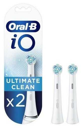 Насадки Braun Oral-B iO RB Ultimate Clean (2 шт), белые фотография 1