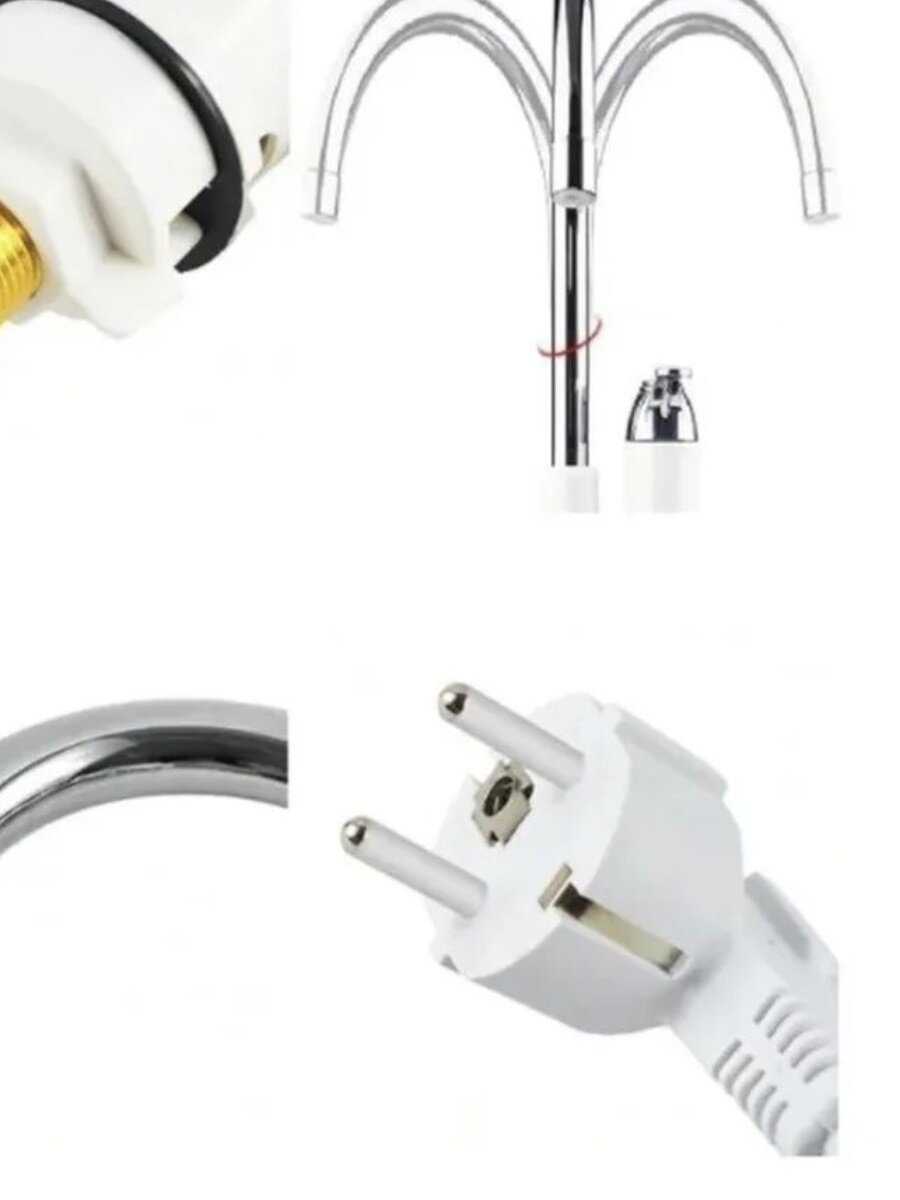 Электрический кран-водонагреватель Instant Electric Heating Water Faucet and Shower фотография 5