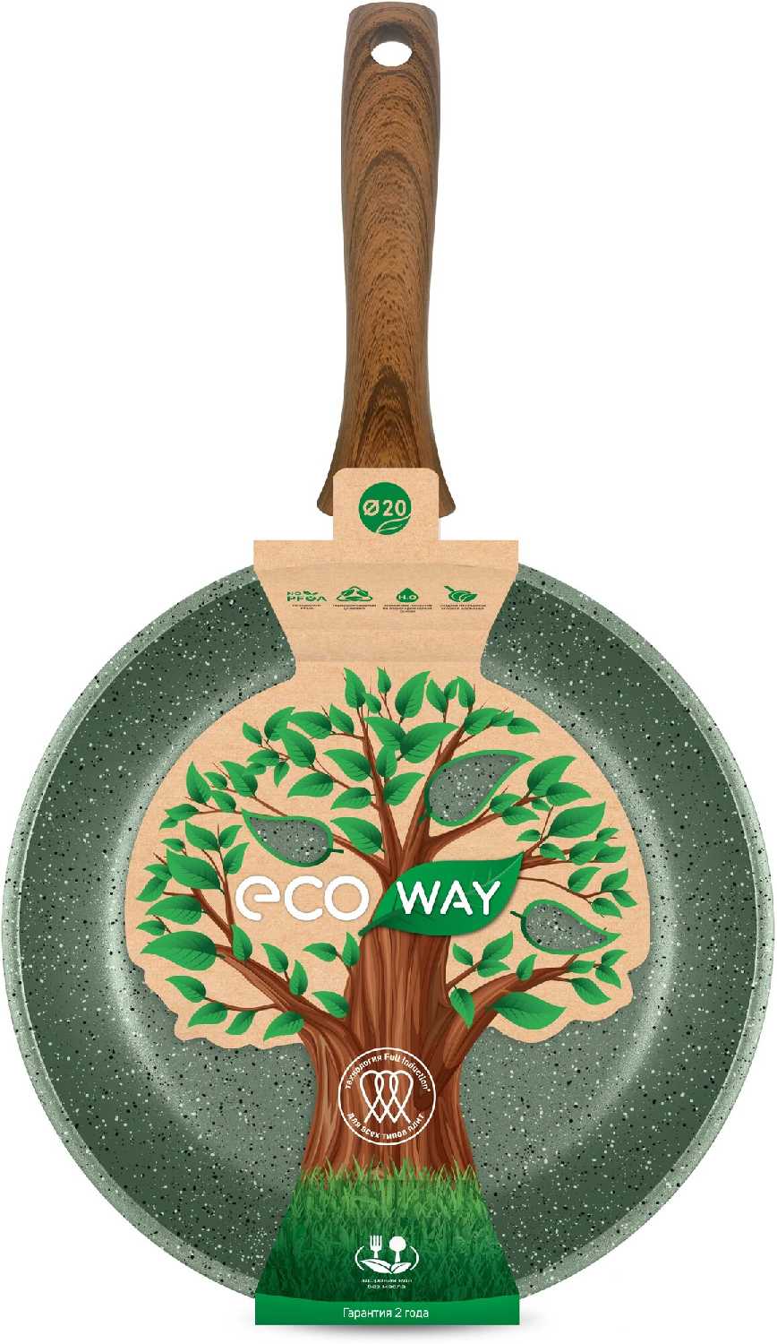 Сковорода Нева Металл Посуда ECO WAY EW128i фотография 19