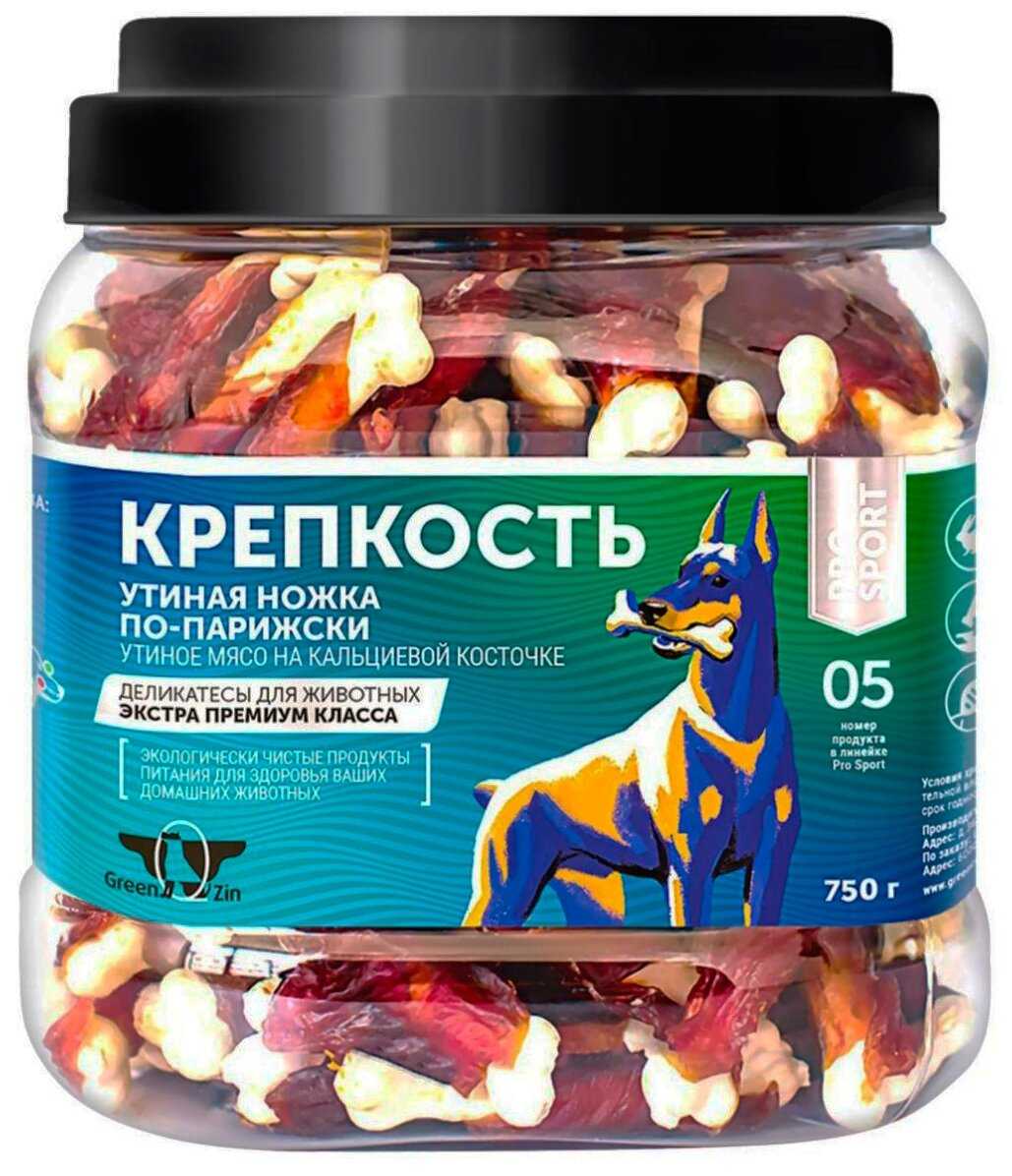 Лакомство для собак Green Qzin КрепКость (утиное мясо на кальциевой косточке)
